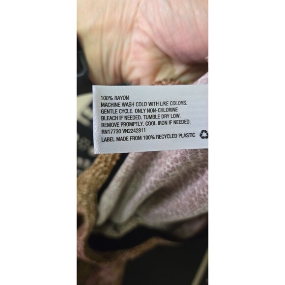 NWT A New Day Brown Snake Print A-Line Skirt Womens M - Picture 7 of 7